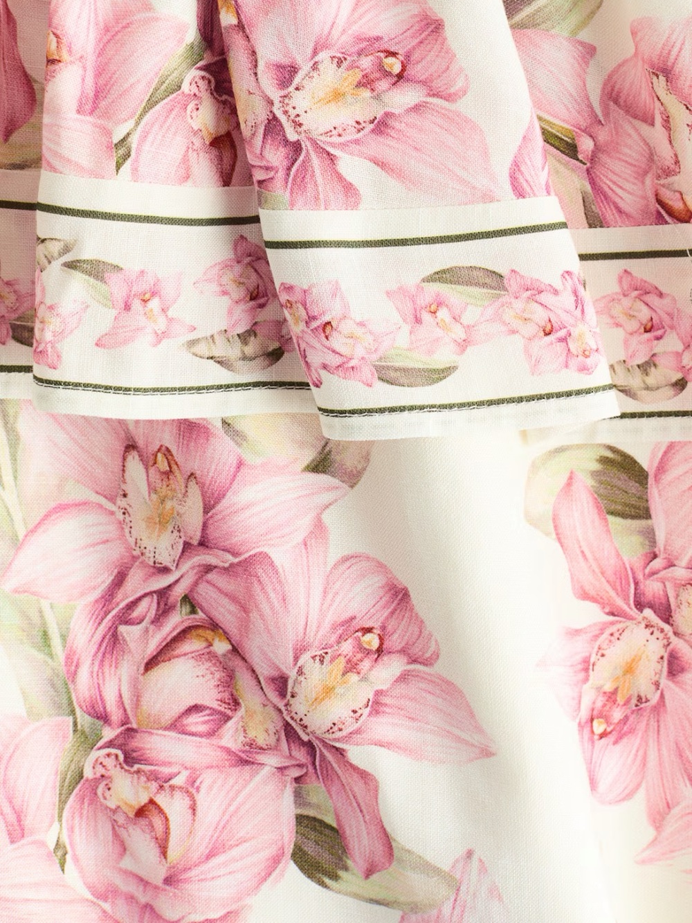 H&M Cream Maxi Dress with Pink Floral Peplum - Picture 6 of 6